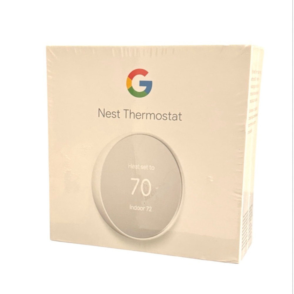 Google Nest Thermostat Smart Home Device, White. New sealed